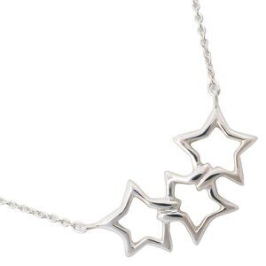 TIFFANY&Co. Triple star Necklace Silver925 Star 2.5g Women